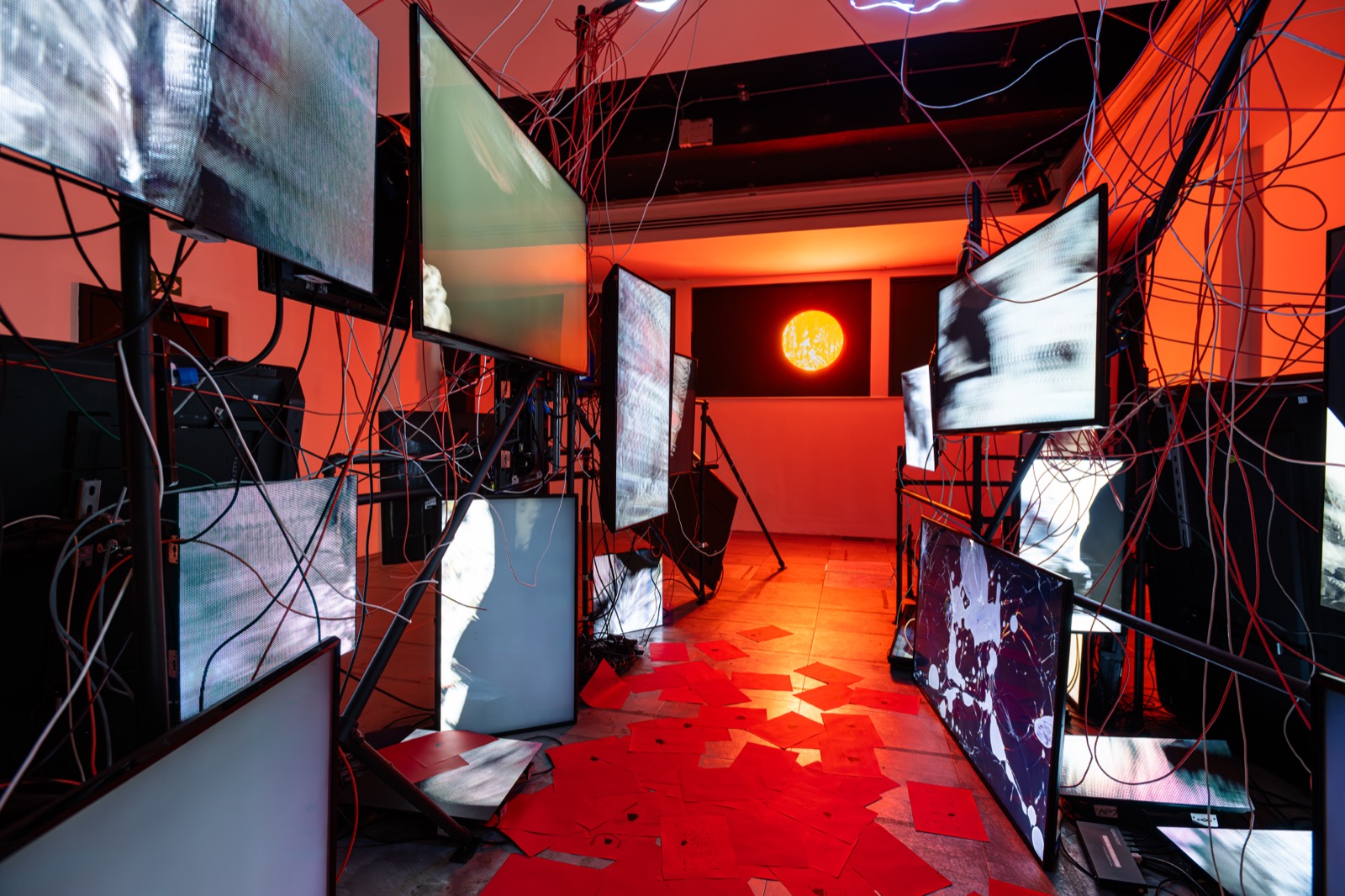 Installation view, (This room is a sculpture called) PROPHECY