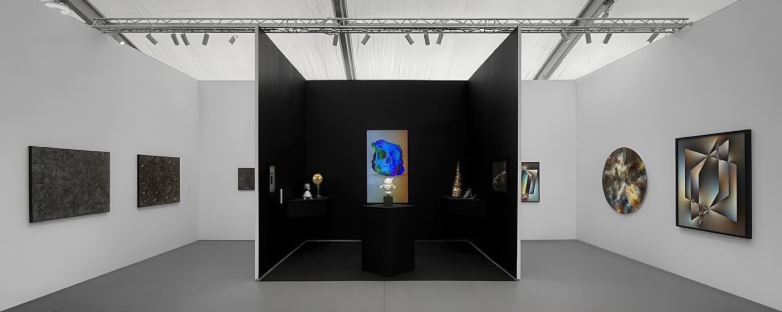 Installation view, UNTITLED Art Miami — Artist Spotlight (curated by Petra Cortright)