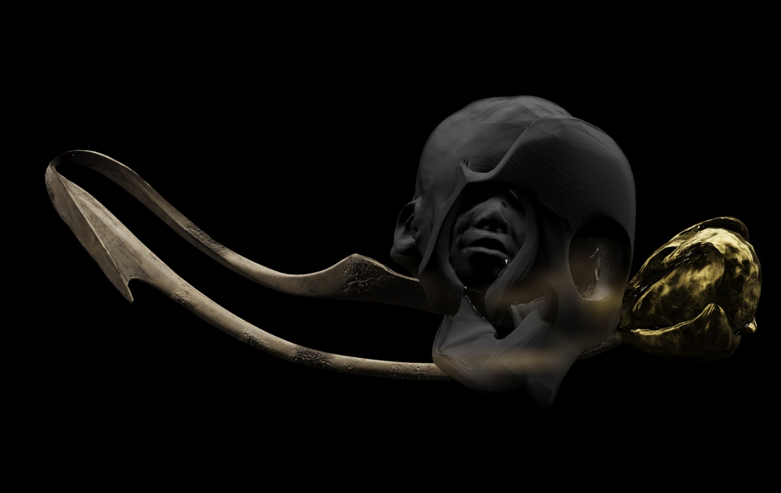 The Mystery v3-dv2 (ghost, glass, gold)
